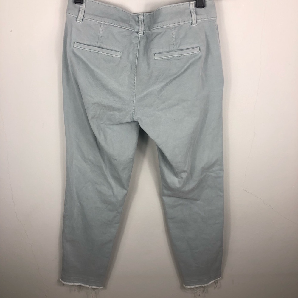 Loft light green raw hem skinny jean I2 - Picture 5 of 8